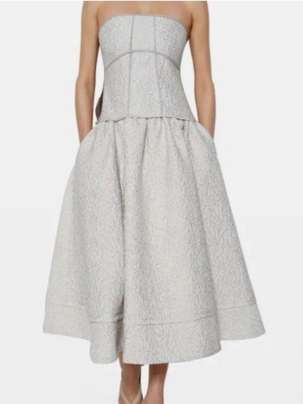 NEW WITH TAGS Jonathan Simkhai London Strapless Dress in Dew